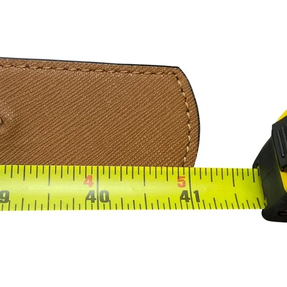 Tory Burch Reversible Belt S/M Black Brown Pebbled Leather Gold Logo Buckle 1.5" - Picture 6 of 6